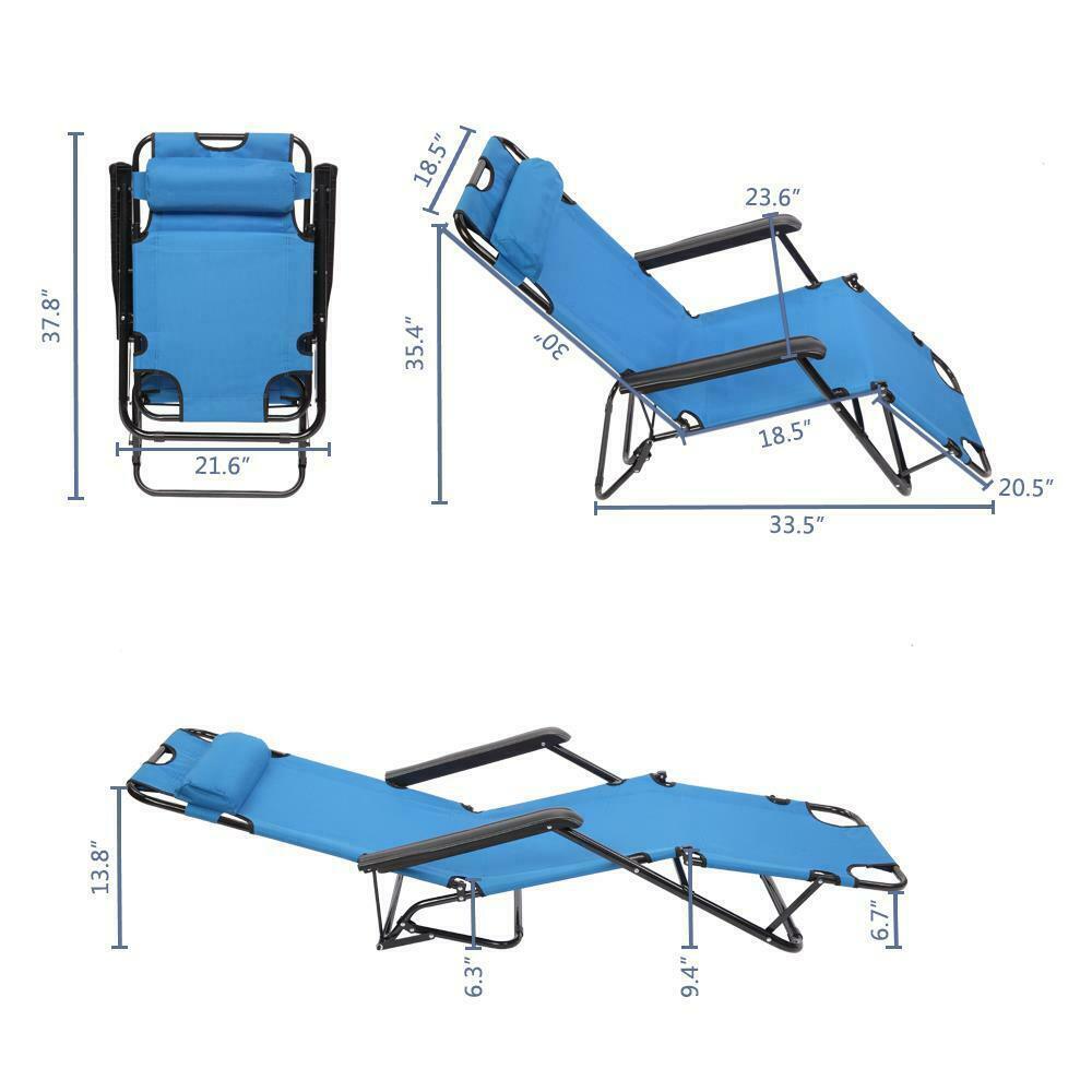 Folding Camping Reclining Chairs,Portable Zero Gravity Chair,Outdoor Lounge Chairs, Patio Outdoor Pool Beach Lawn Reclin