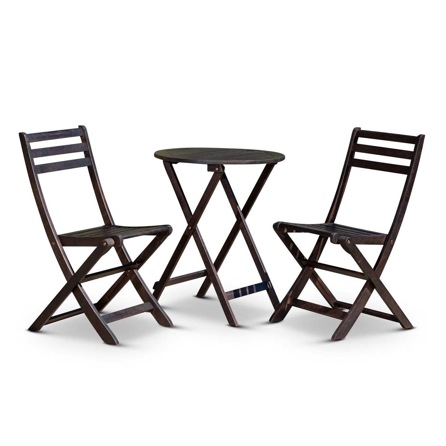 Twin Lakes Eucalyptus Outdoor 3-Piece Café Bistro  Set