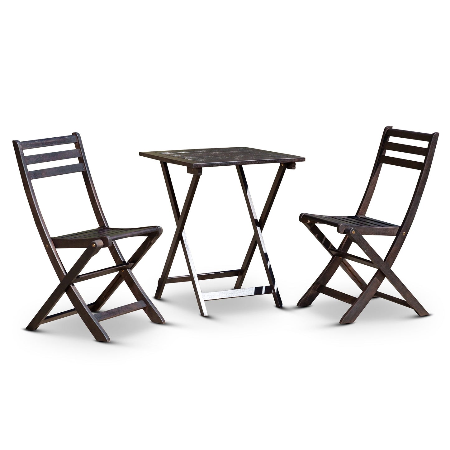 Twin Lakes Eucalyptus Outdoor 3-Piece Café Bistro  Set