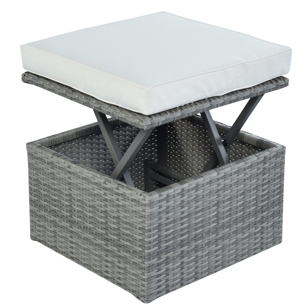 U_STYLE Outdoor Patio Wicker Furniture Set